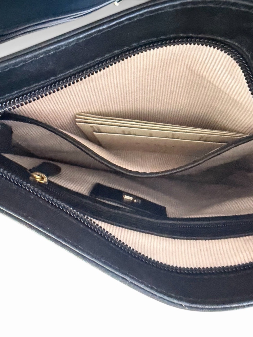 Radley London Pockets Black Leather Slim Crossbody Bag / Purse Scottie Dog Charm - Picture 7 of 12
